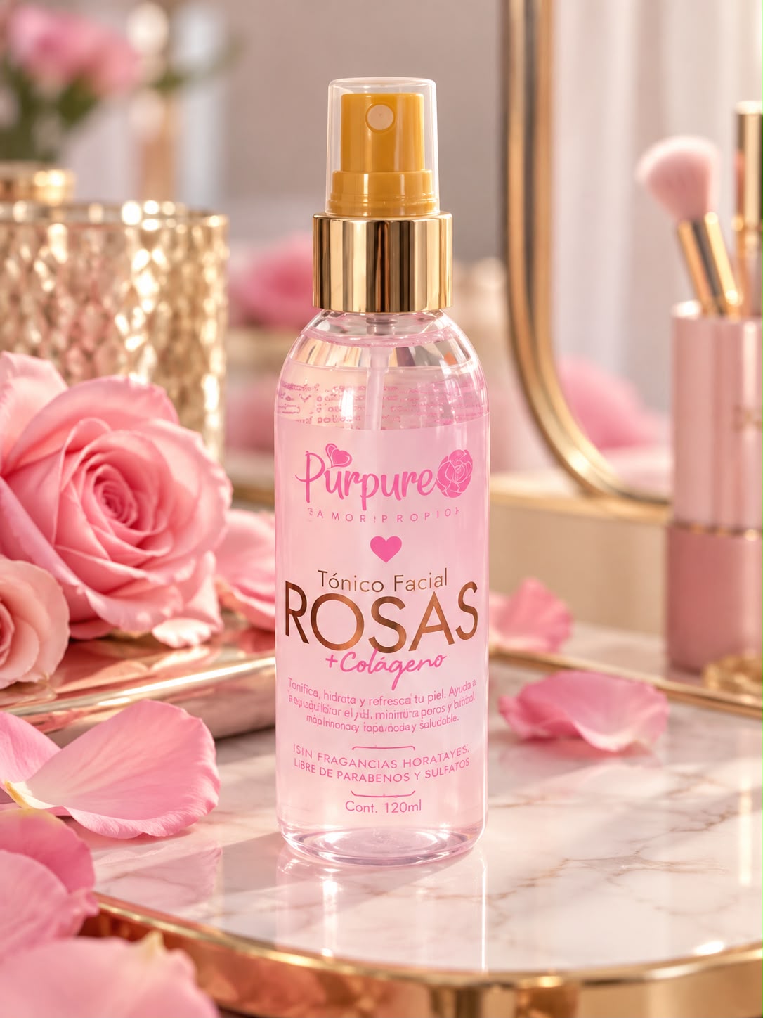 Purpure Rose & Collagen Facial Toner — 120 mL